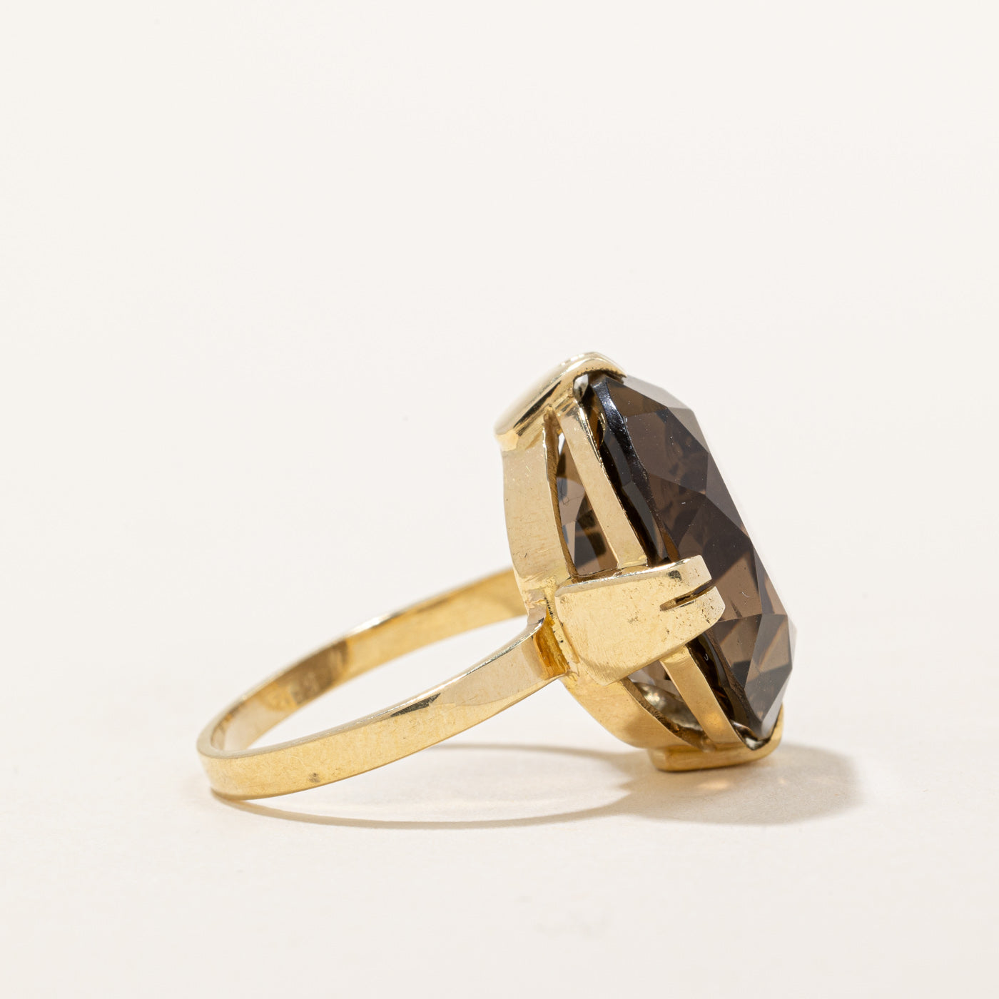 Smoky Quartz Cocktail Ring | 11.00ct | SZ 6 |