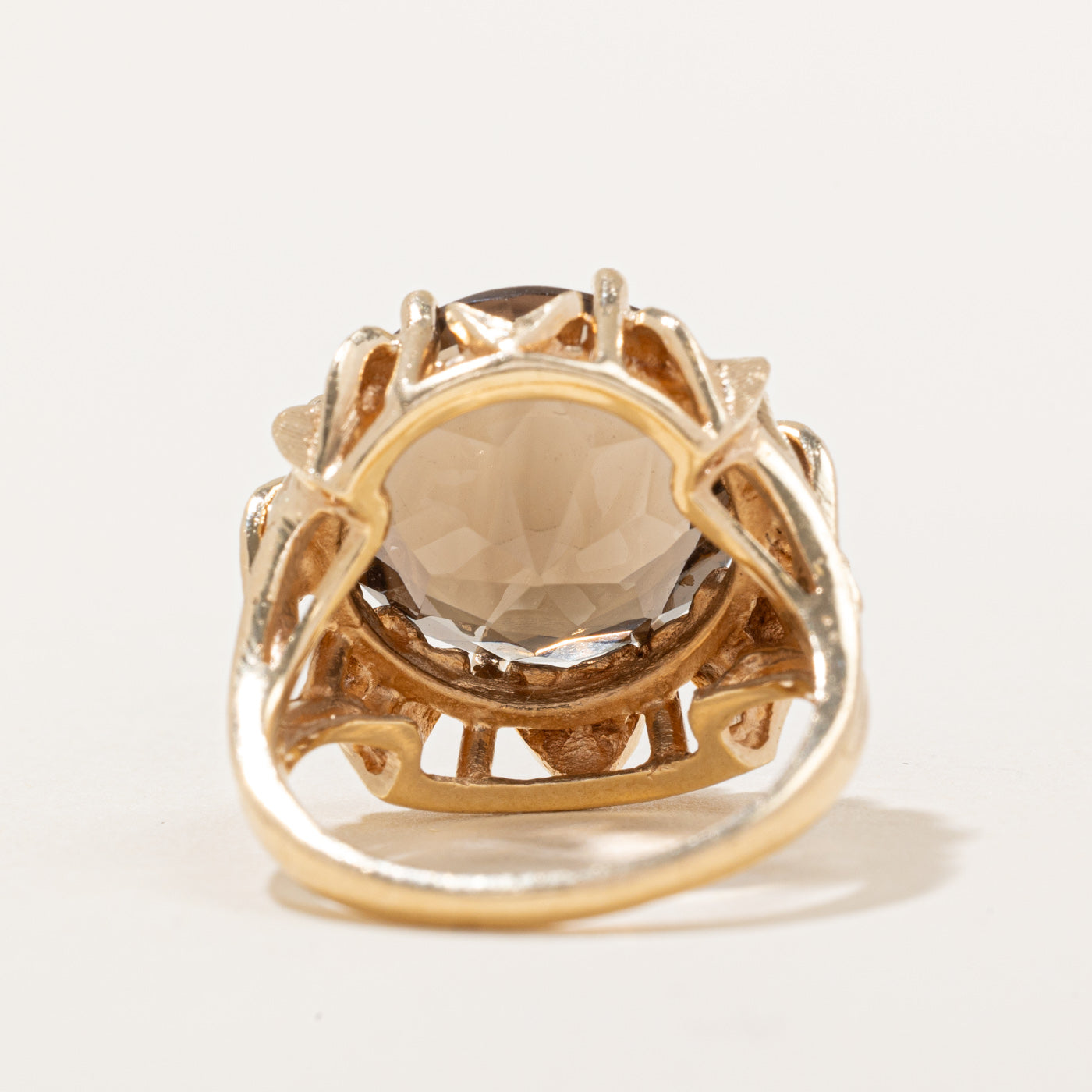 Smoky Quartz Cocktail Ring | 9.00ct | SZ 6.5 |