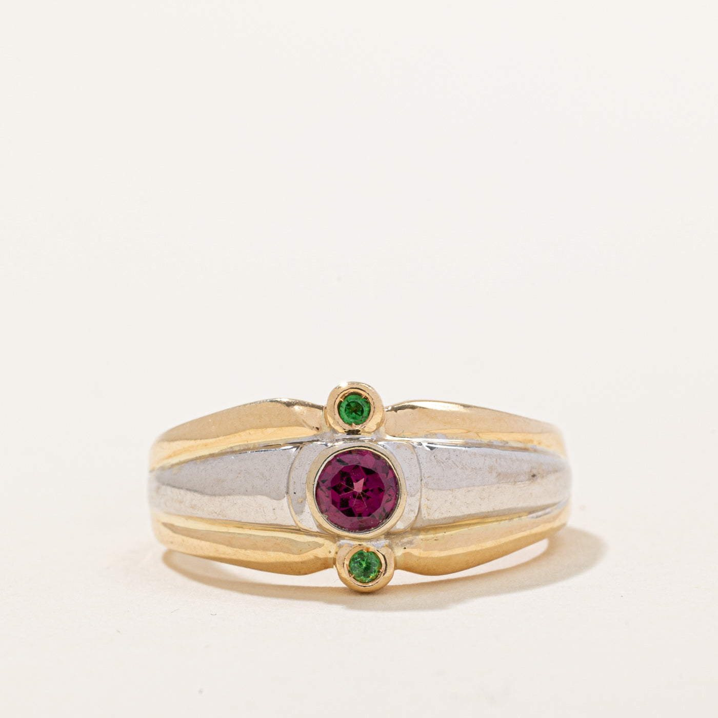 Garnet & Tsavorite Garnet Ring | 0.25ct, 0.08ctw | SZ 8.5 |