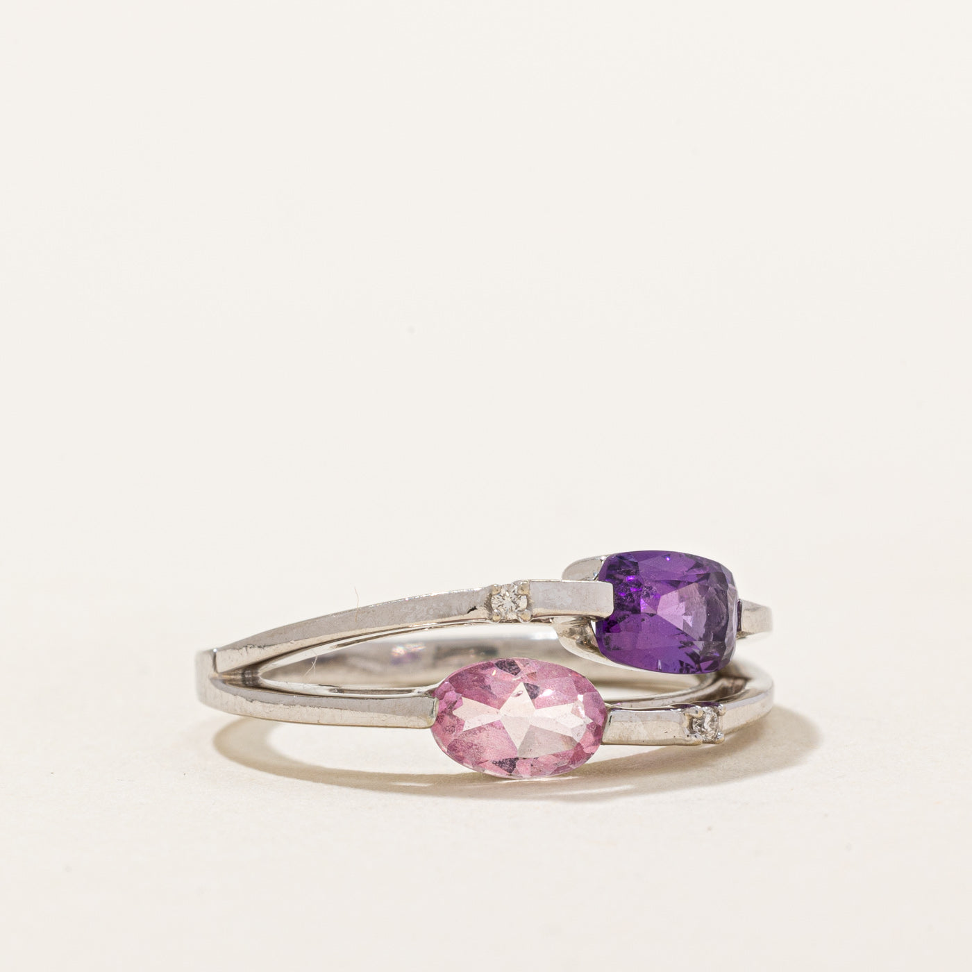 Multi Gemstones Bypass Ring | 0.81ctw | SZ 5.25 |