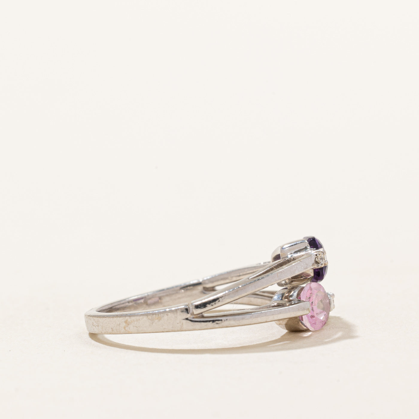 Multi Gemstones Bypass Ring | 0.81ctw | SZ 5.25 |