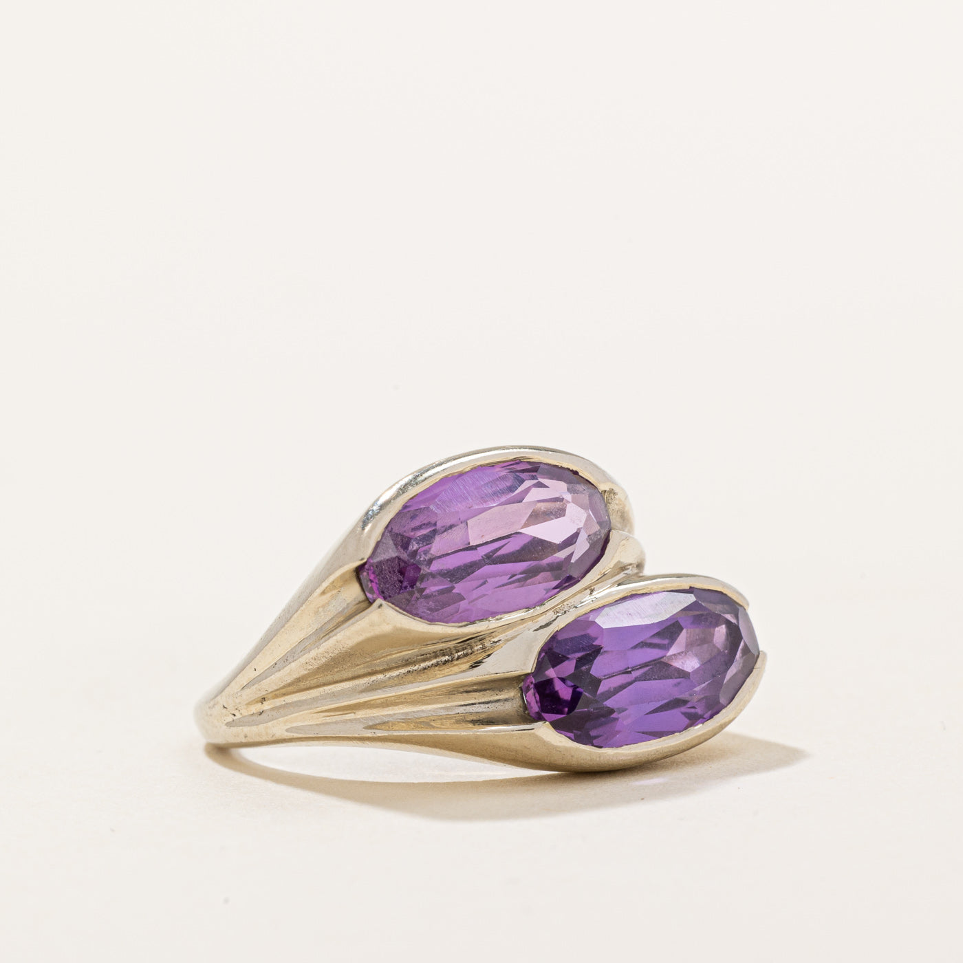 Synthetic Purple Sapphire Cocktail Ring | 4.20ctw | SZ 5.75 |