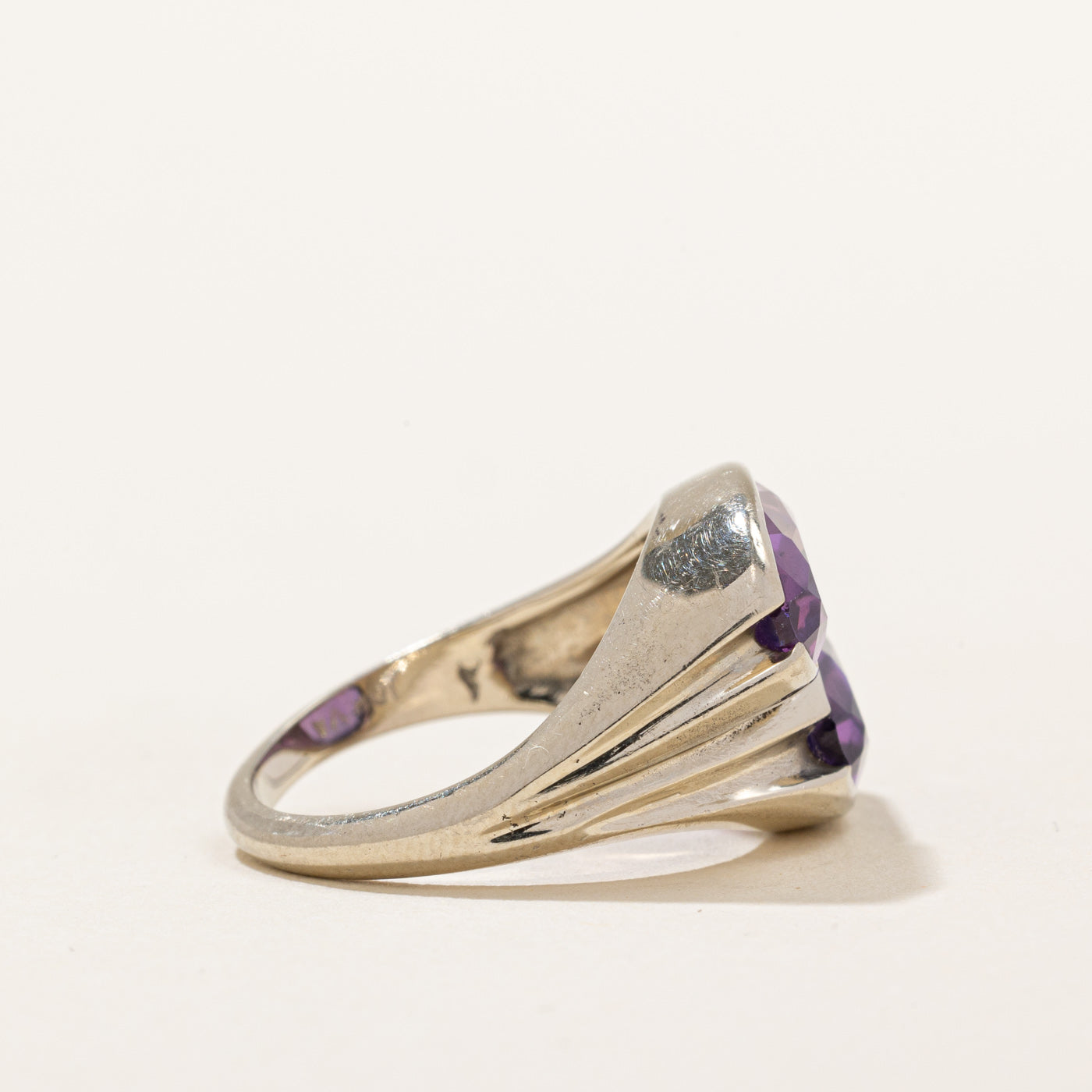 Synthetic Purple Sapphire Cocktail Ring | 4.20ctw | SZ 5.75 |
