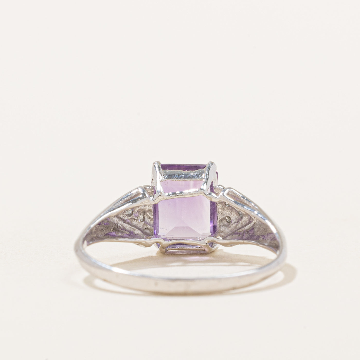 Amethyst & Diamond Ring | 1.00ct, 0.03ctw | SZ 6.5 |