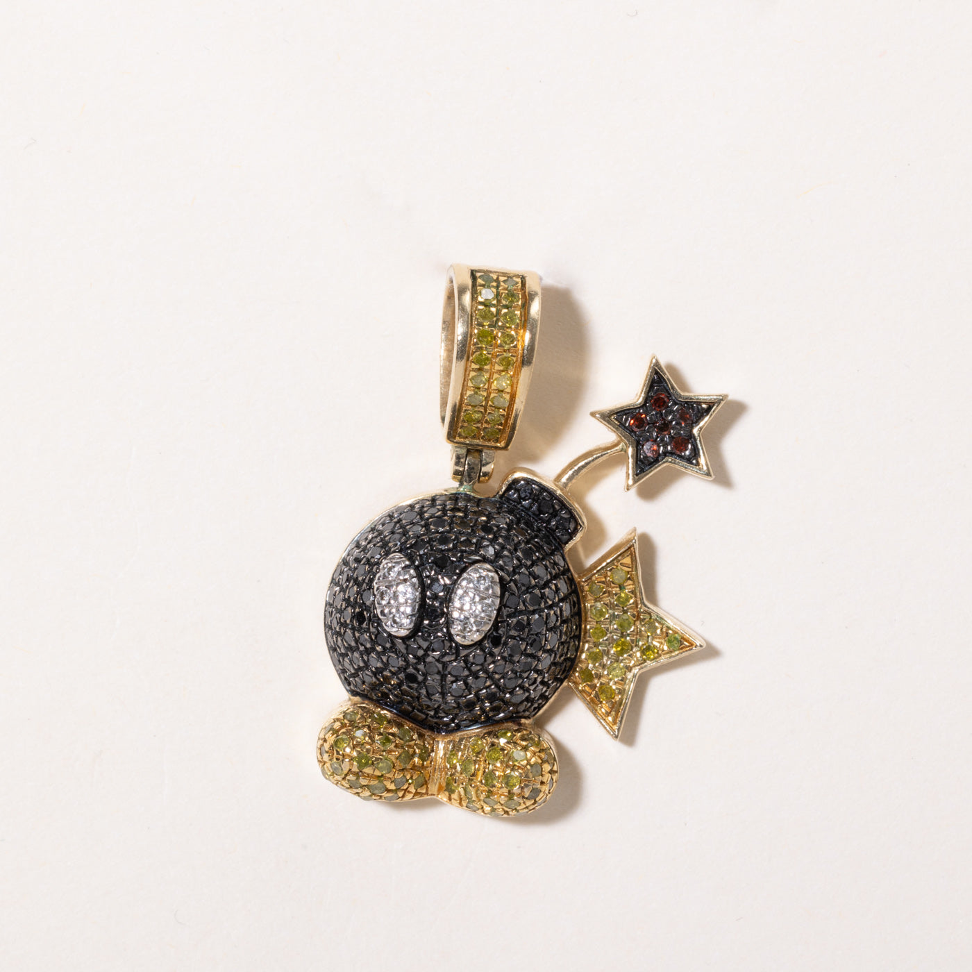 Super Mario Bob-omb' Diamond Pendant | 1.00ctw |