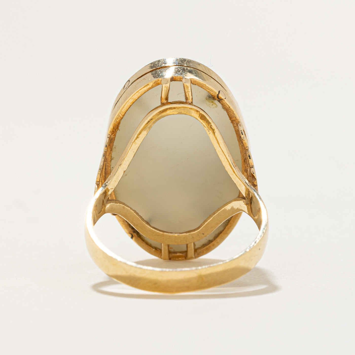 Jadeite Flower Cocktail Ring | 20.00ct | SZ 8.75 |