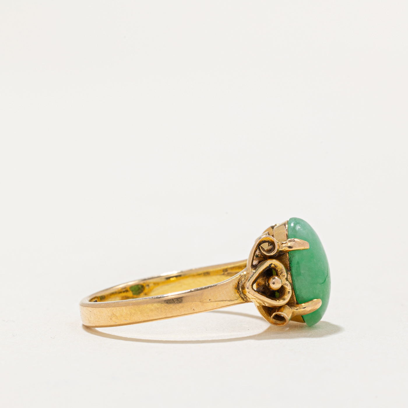 Dyed Jadeite Cocktail Ring | 2.30ct | SZ 5.5 |