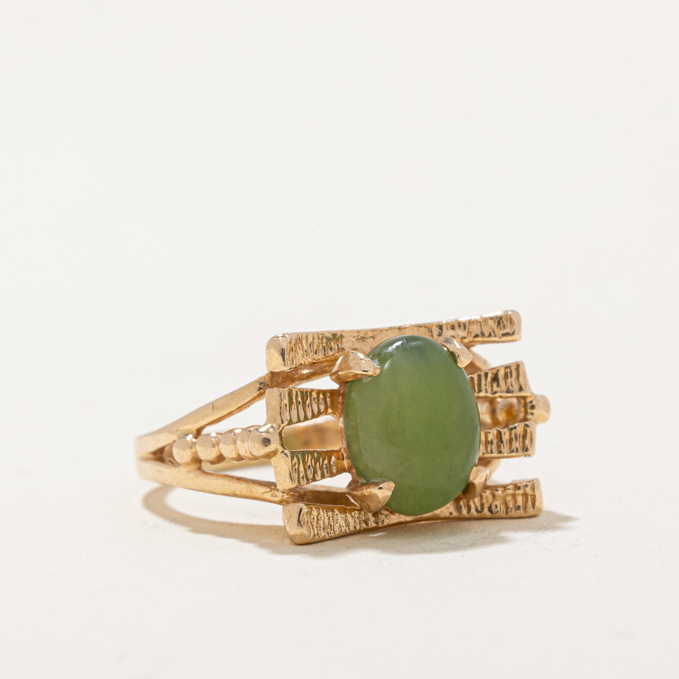 Nephrite Cocktail Ring | 1.50ct | SZ 5 |