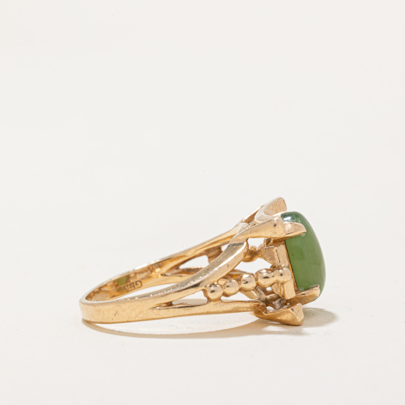 Nephrite Cocktail Ring | 1.50ct | SZ 5 |