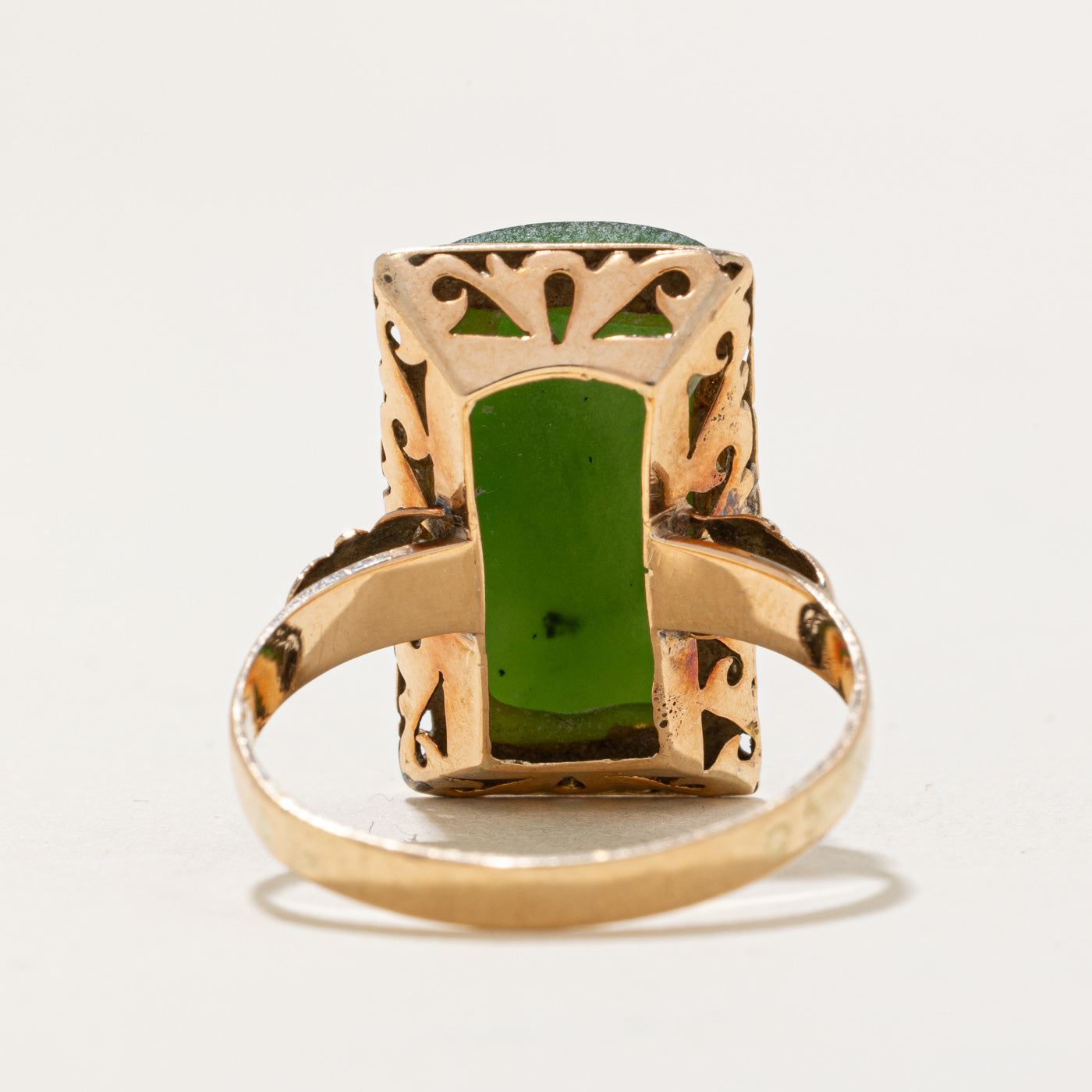 Nephrite Cocktail Ring | 8.00ct | SZ 10.5 |