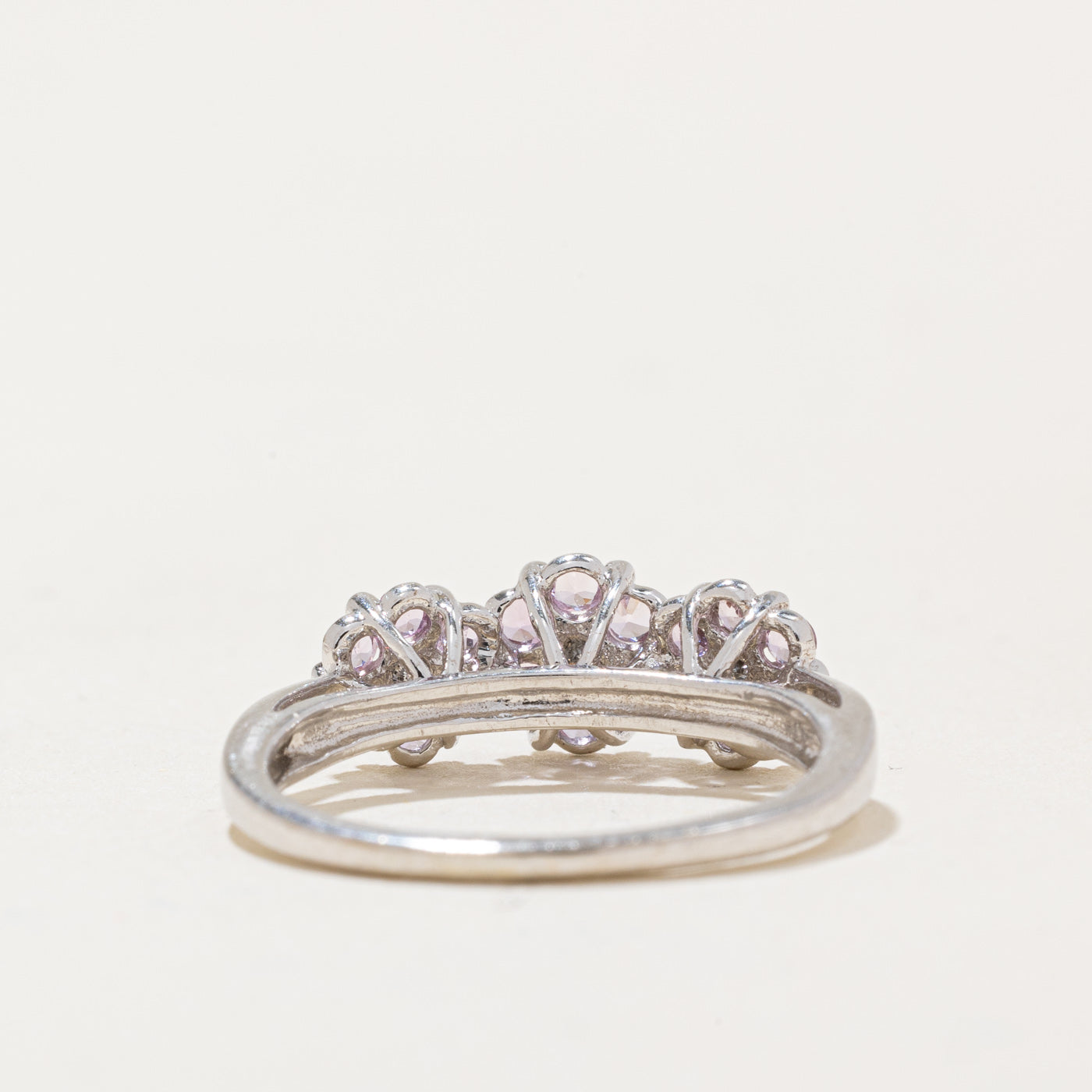 Pink Sapphire & Diamond Halo Ring | 0.60ctw, 0.09ctw | SZ 4.75 |