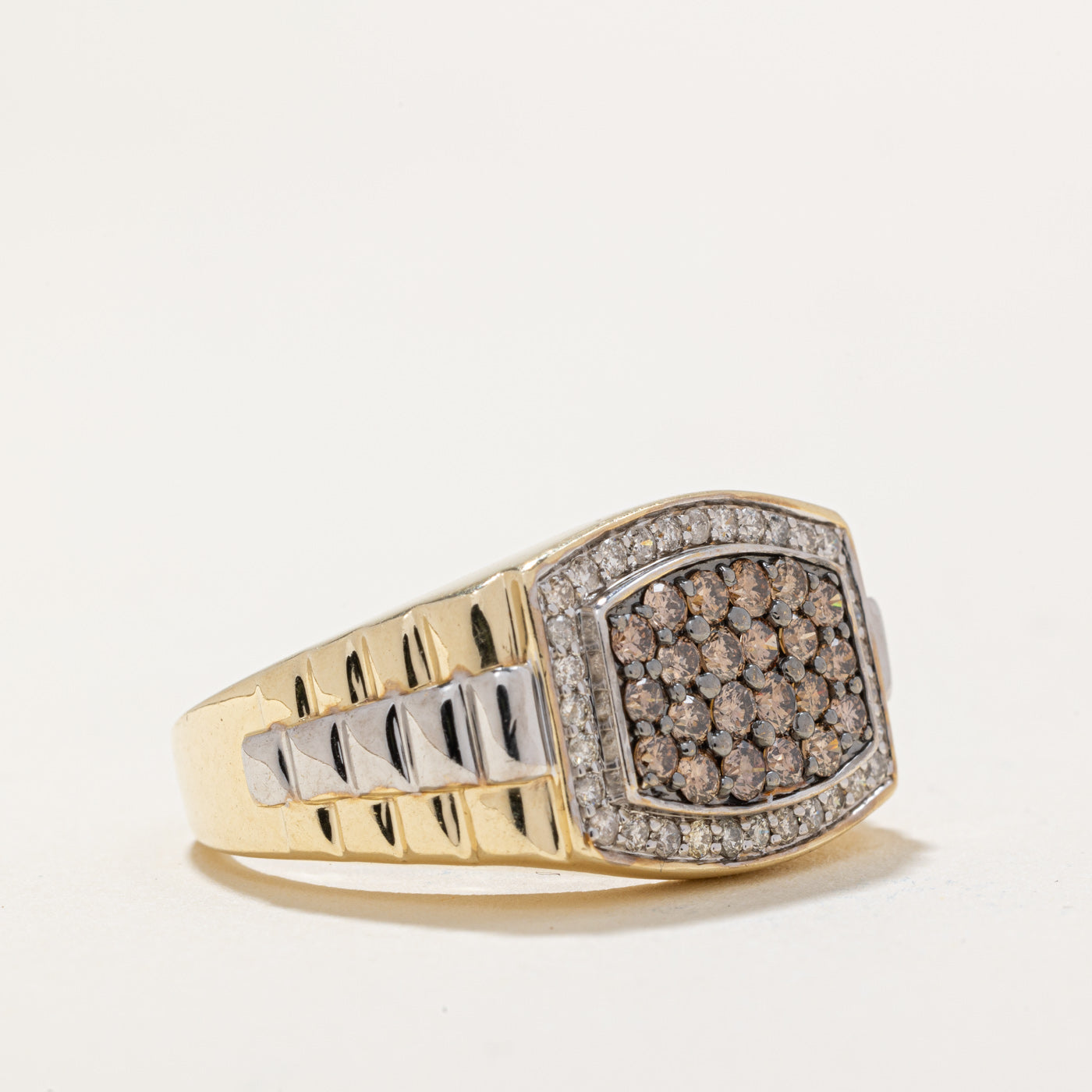 Light Brown & White Diamond Ring | 0.48ctw, 0.16ctw | SZ 9.5 |