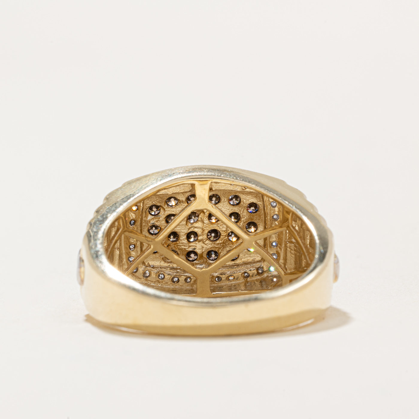 Light Brown & White Diamond Ring | 0.48ctw, 0.16ctw | SZ 9.5 |