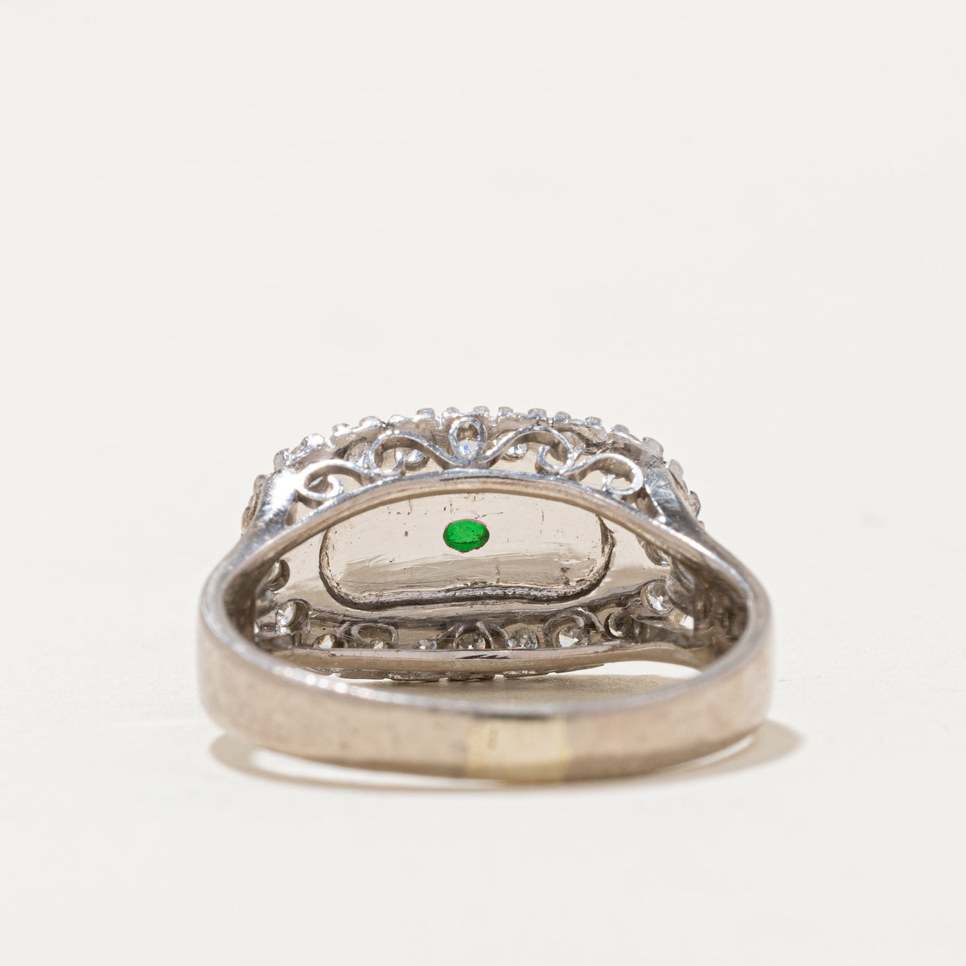 Jadeite & Diamond Ring | 1.20ct, 0.28ctw | SZ 6 |