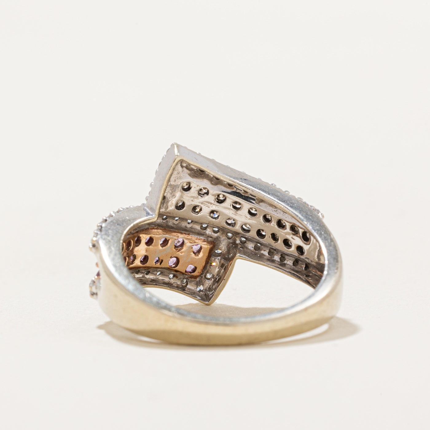 Multi Gemstone Bypass Ring | 0.57ctw | SZ 6.75 |