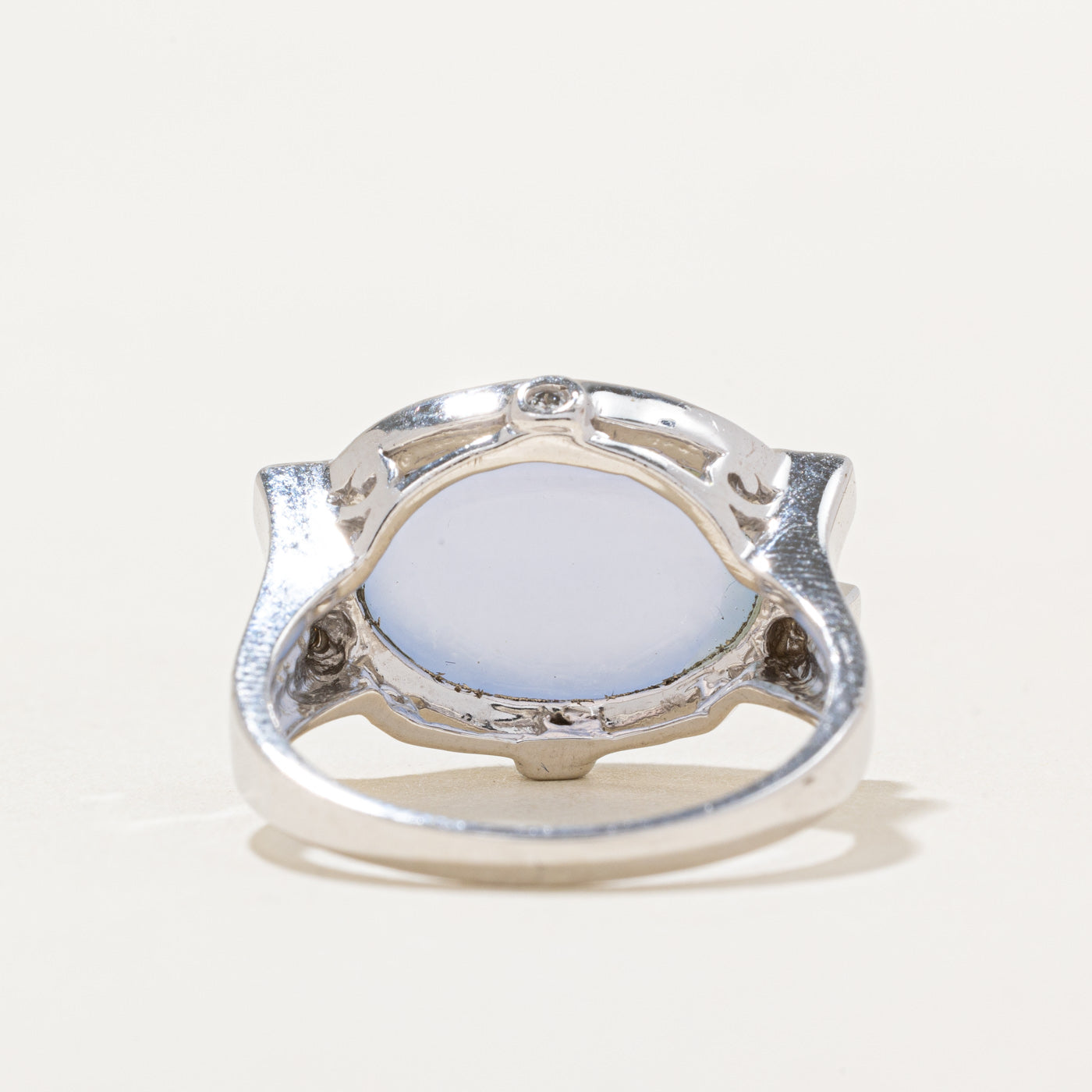 Lavender Jadeite & Diamond Ring | 11.00ct, 0.02ctw | SZ 7.5 |