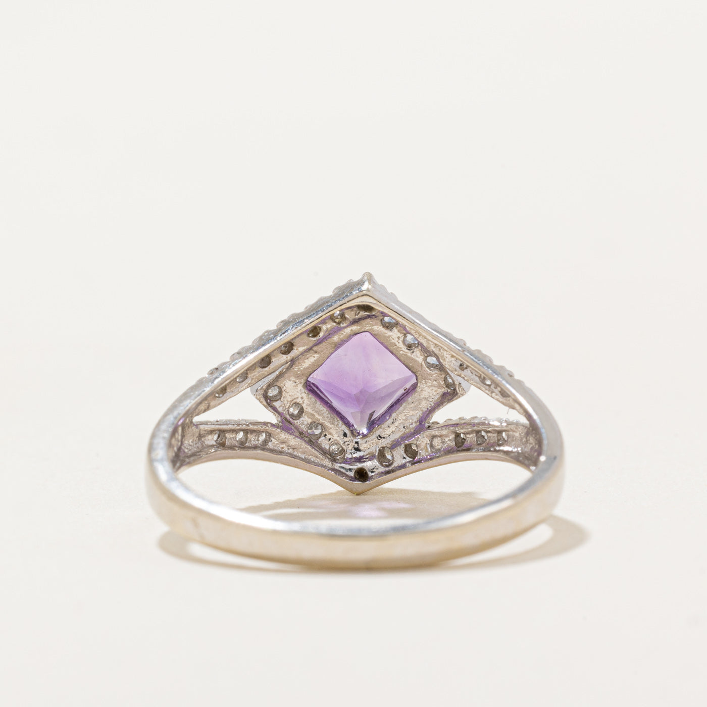 Amethyst & Diamond Ring | 0.60ct, 0.12ctw | SZ 6.25 |