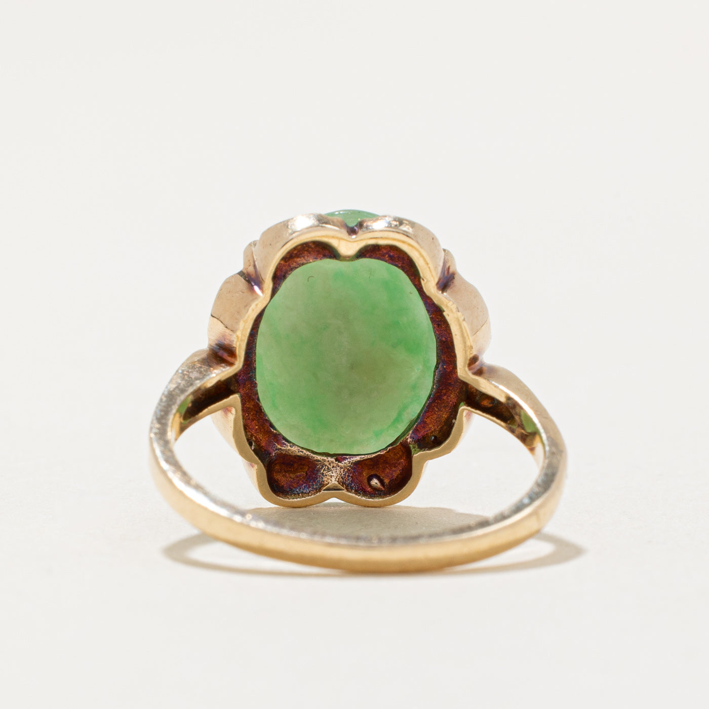 Bague cocktail en jadéite | 3,50 ct | Taille 6 |