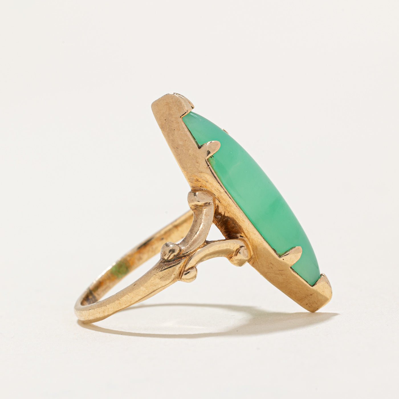 Chalcedony Navette Ring | 2.00ct | SZ 7 |
