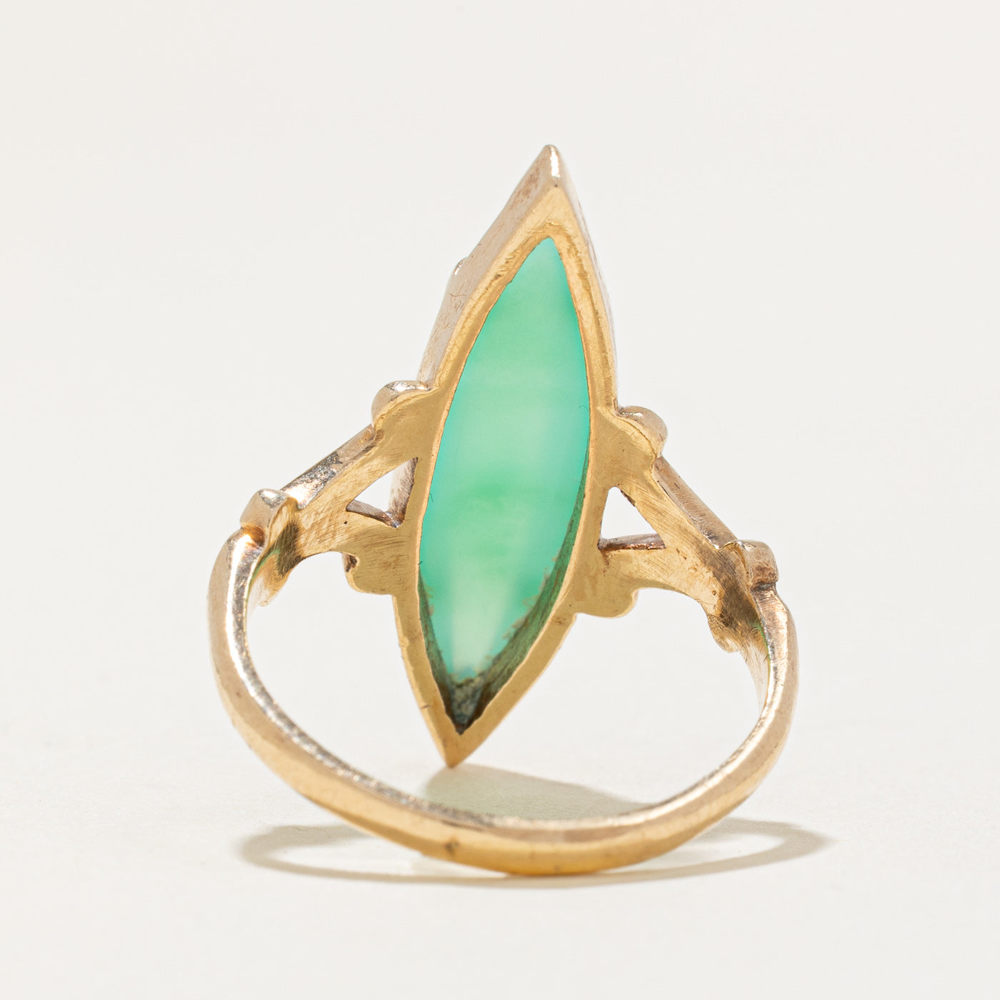 Chalcedony Navette Ring | 2.00ct | SZ 7 |