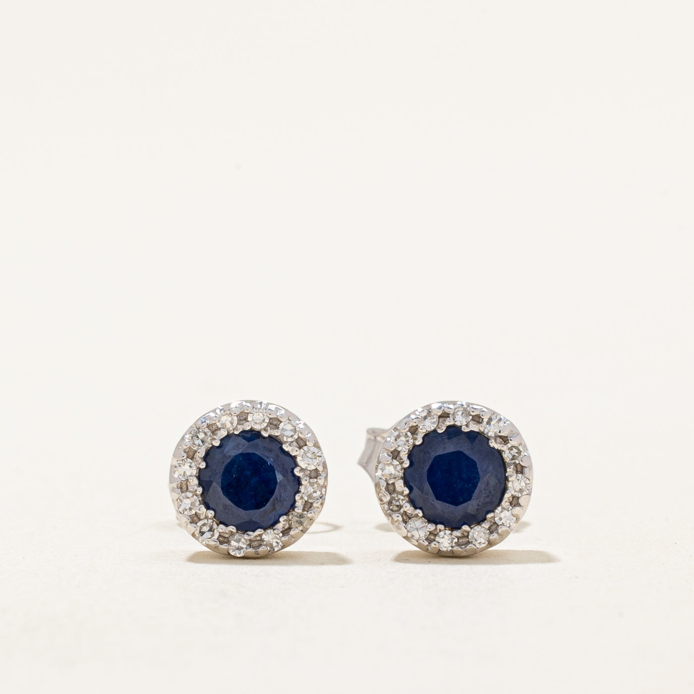 Effy' Sapphire & Diamond Earrings | 0.90ctw, 0.12ctw |