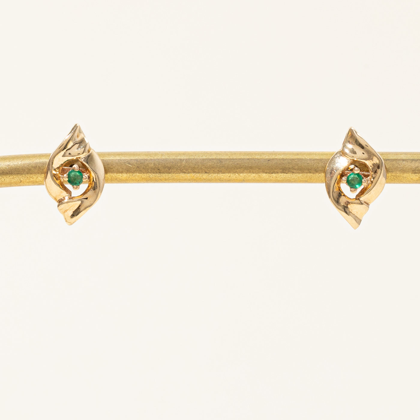 Emerald Stud Earrings | 0.06ctw |