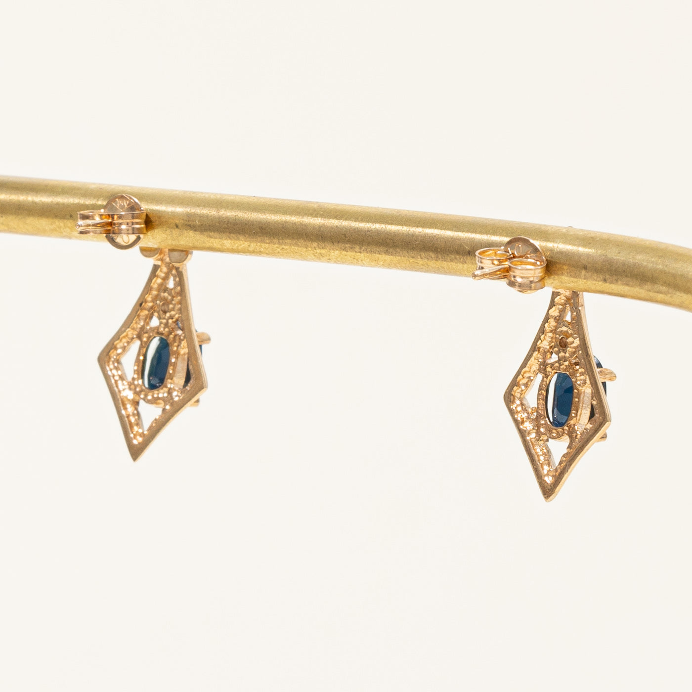 Sapphire & Diamond Earrings | 1.30ctw, 0.02ctw |