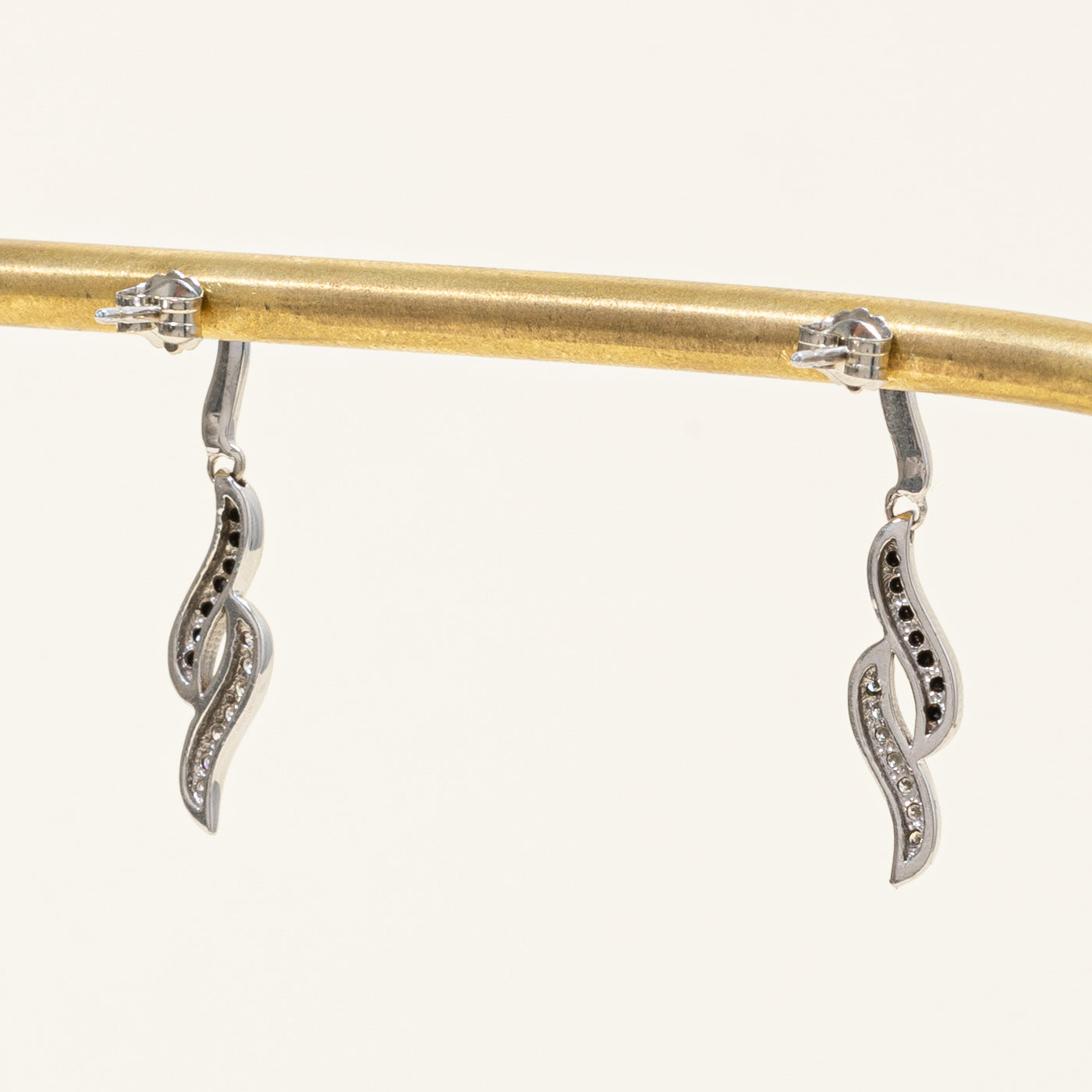 Black & White Diamond Earrings | 0.07ctw, 0.07ctw |