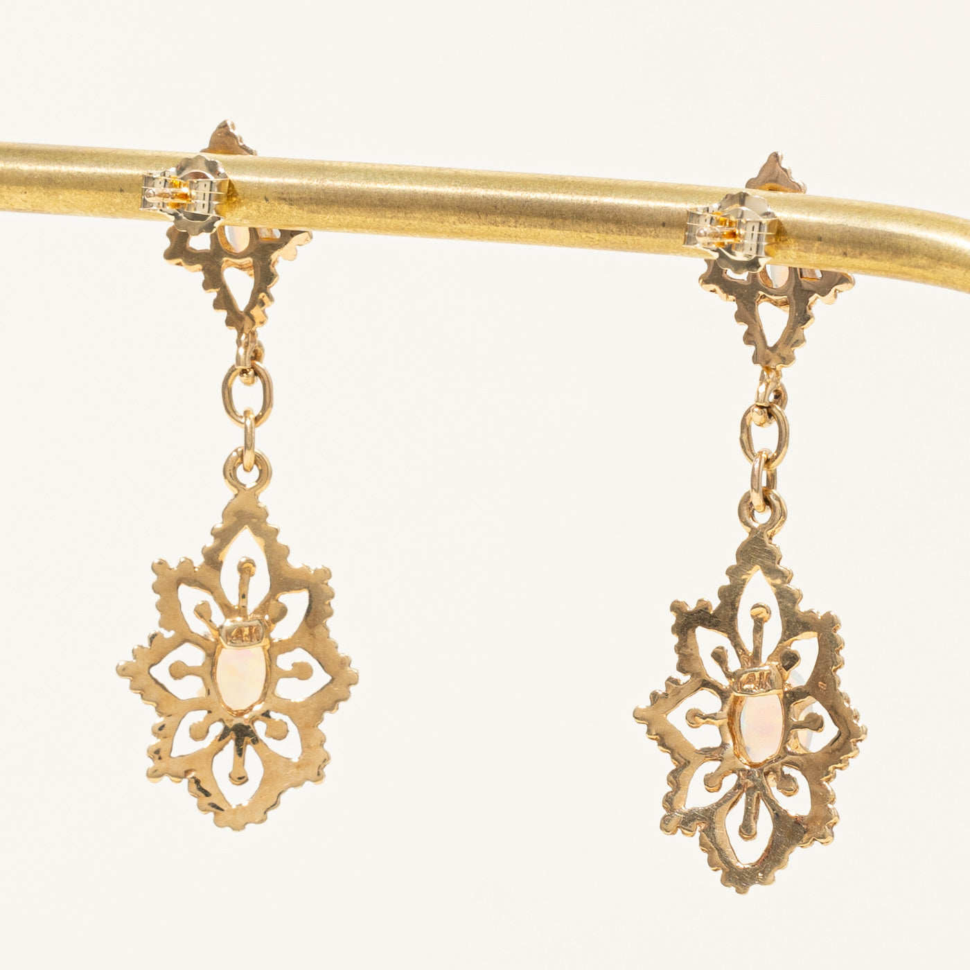 Ornate Opal Drop Earrings | 1.00ctw |