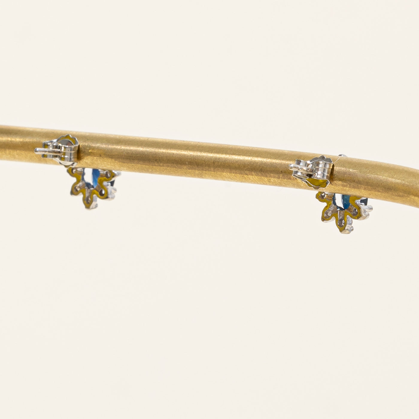 Sapphire & Diamond Earrings | 0.50ctw, 0.08ctw |