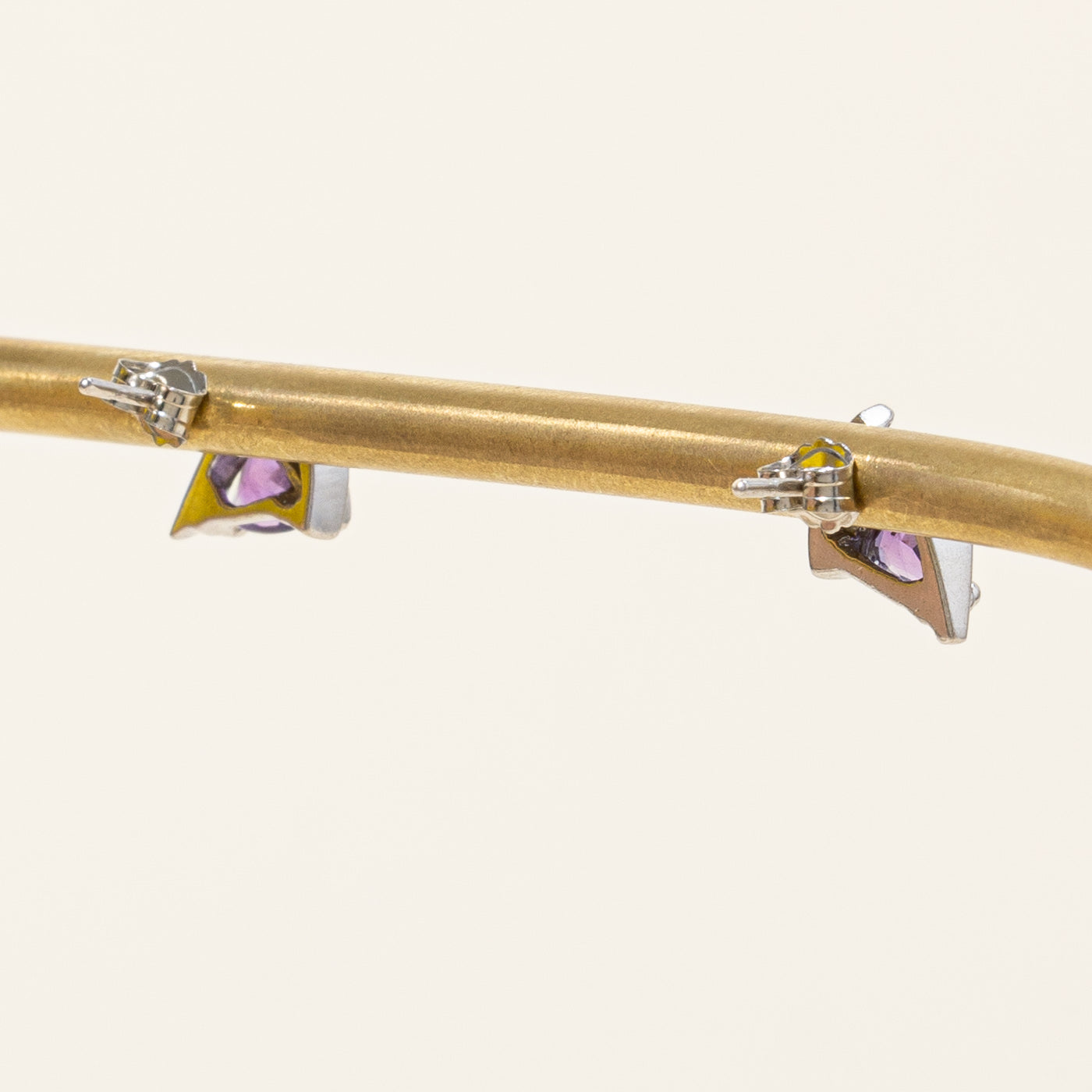 Boucles d'oreilles en améthyste et diamants | 0,60 ct, 0,06 ct |