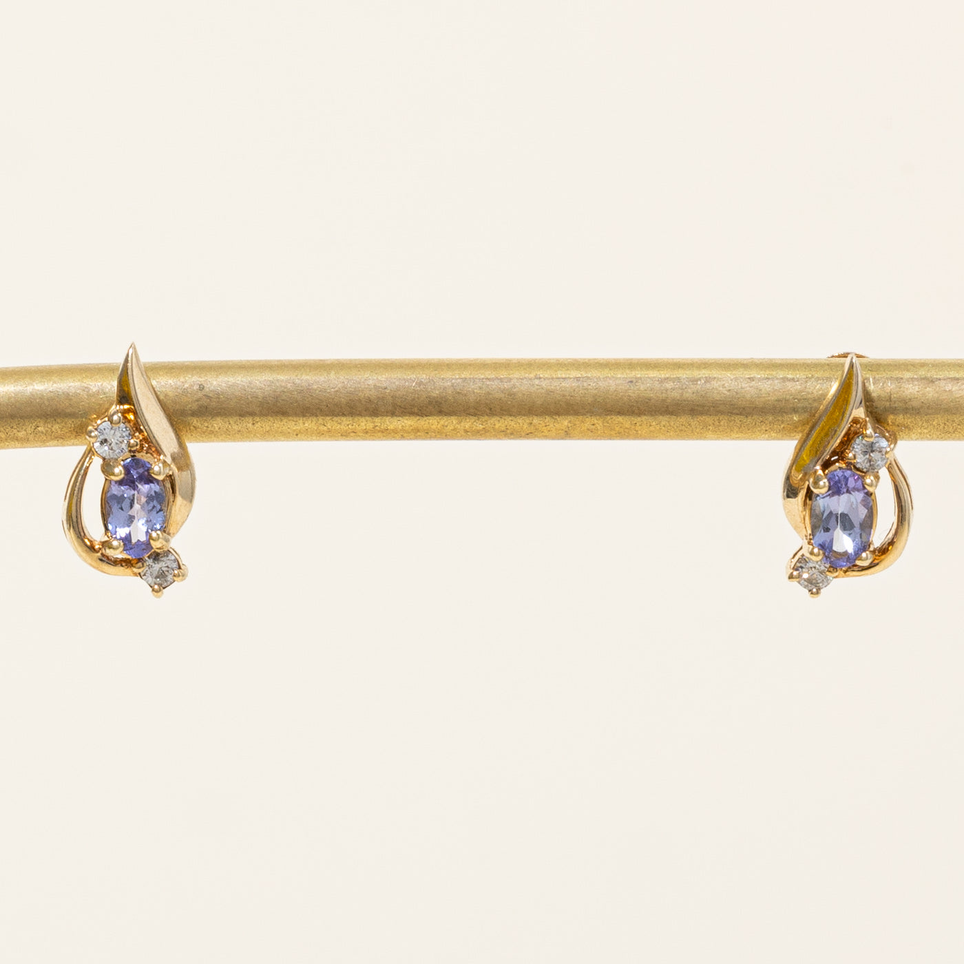 Tanzanite & Diamond Earrings | 0.36ctw, 0.08ctw |