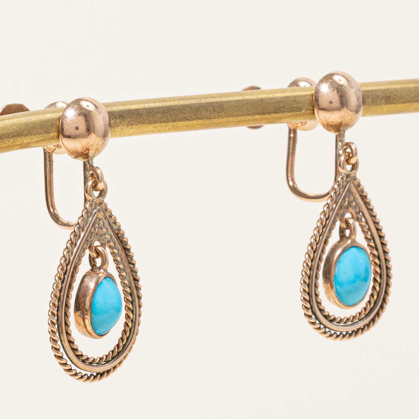 Turquoise Drop Earrings | 1.20ctw |