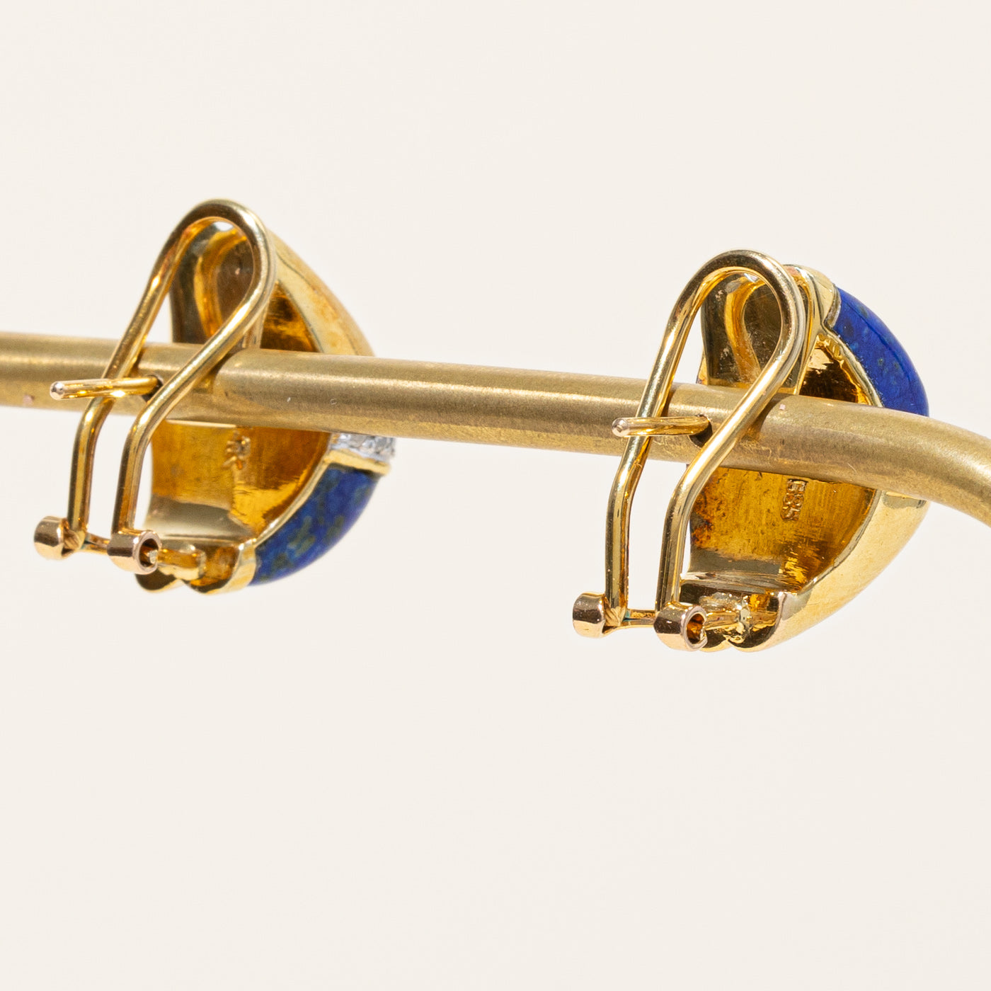 Lapis Lazuli & Diamond Earrings | 6.00ctw, 0.24ctw |