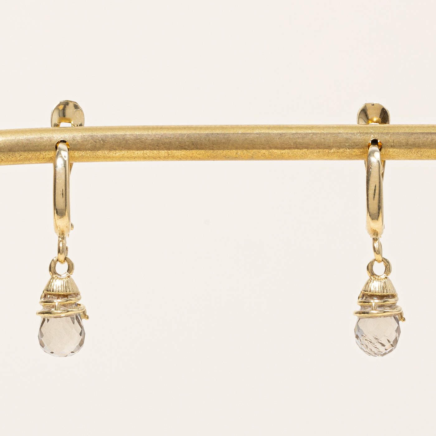 Boucles d'oreilles en citrine taille briolette | 2,60 ct |