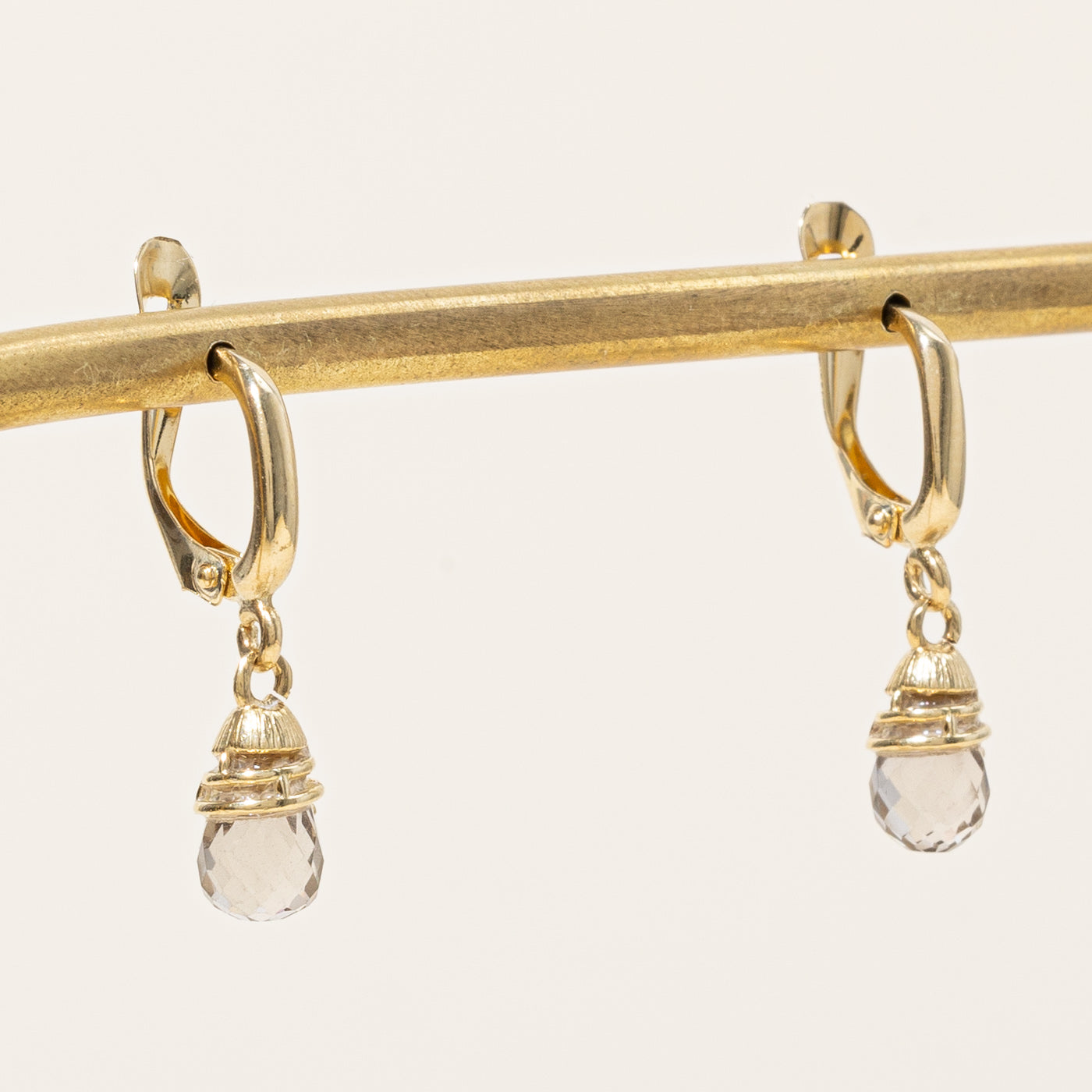 Boucles d'oreilles en citrine taille briolette | 2,60 ct |