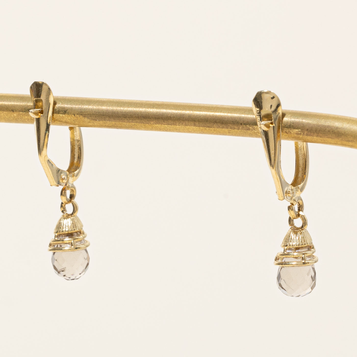 Boucles d'oreilles en citrine taille briolette | 2,60 ct |