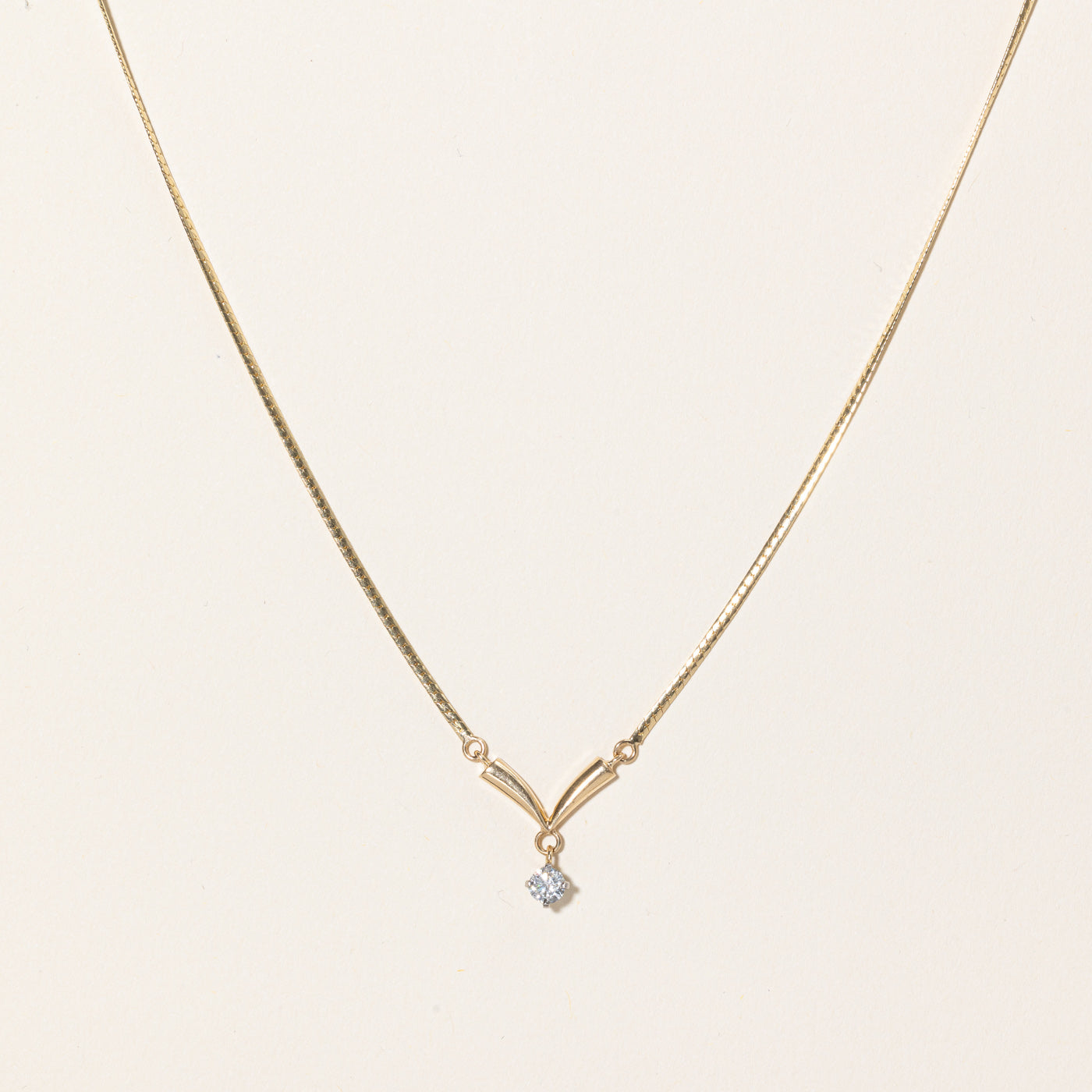 Diamond Pendant Necklace | 0.24ct | 17" |