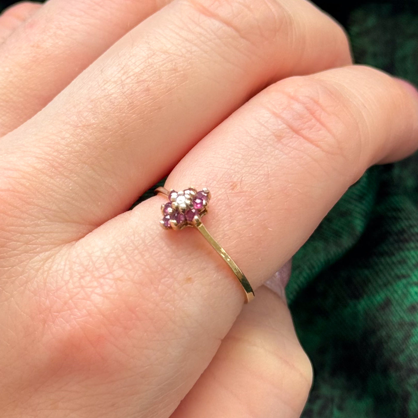 Ruby & Diamond Ring | 0.15ctw, 0.005ct | SZ 8.25 |