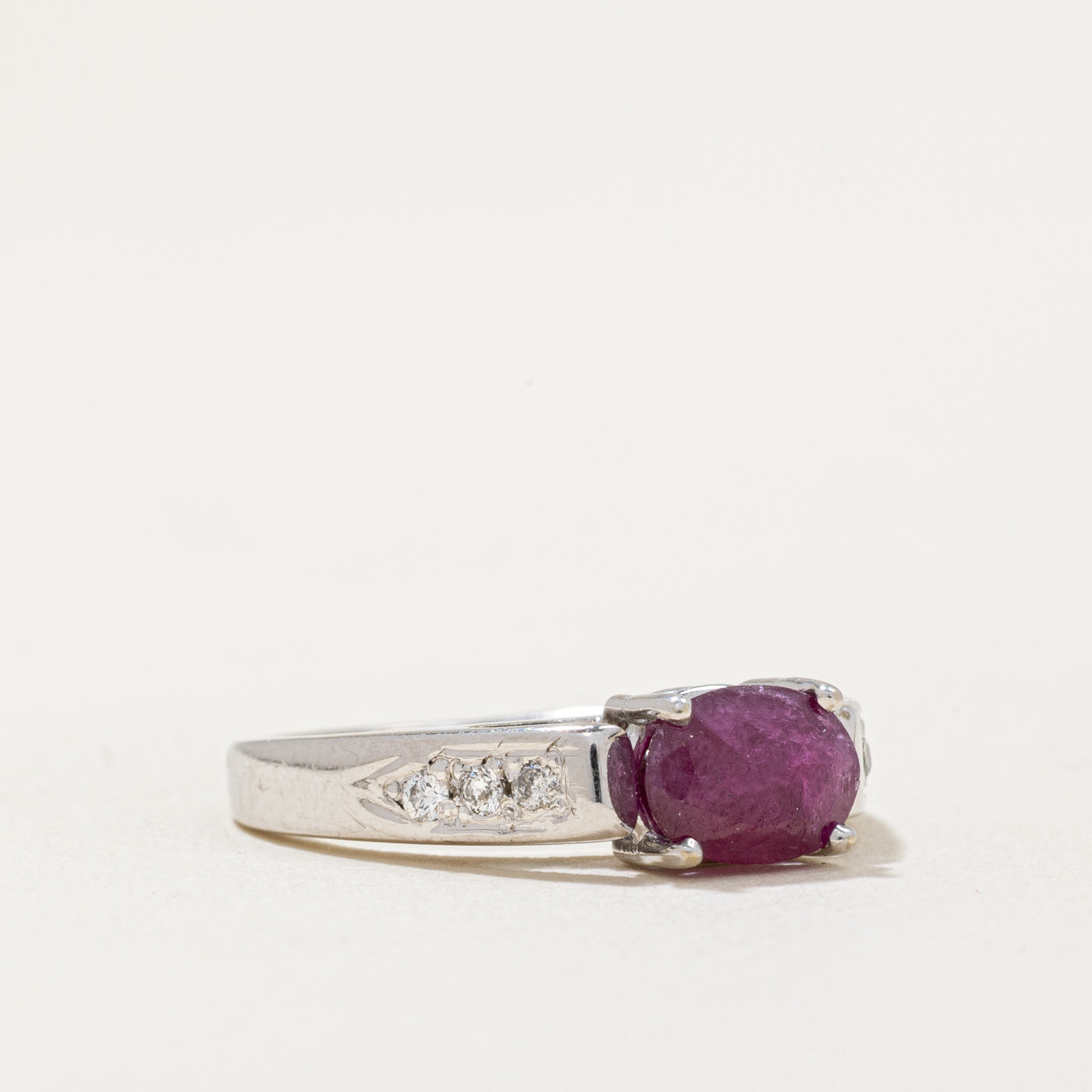 Ruby & Diamond Cocktail Ring | 0.60ct, 0.06ctw | SZ 4.75 |