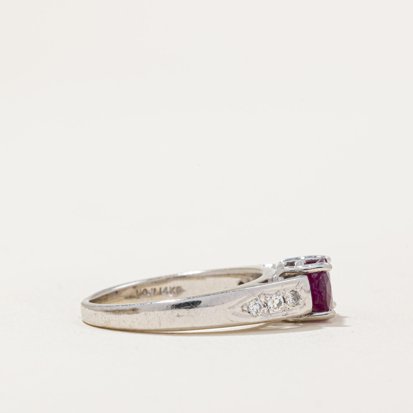 Ruby & Diamond Cocktail Ring | 0.60ct, 0.06ctw | SZ 4.75 |