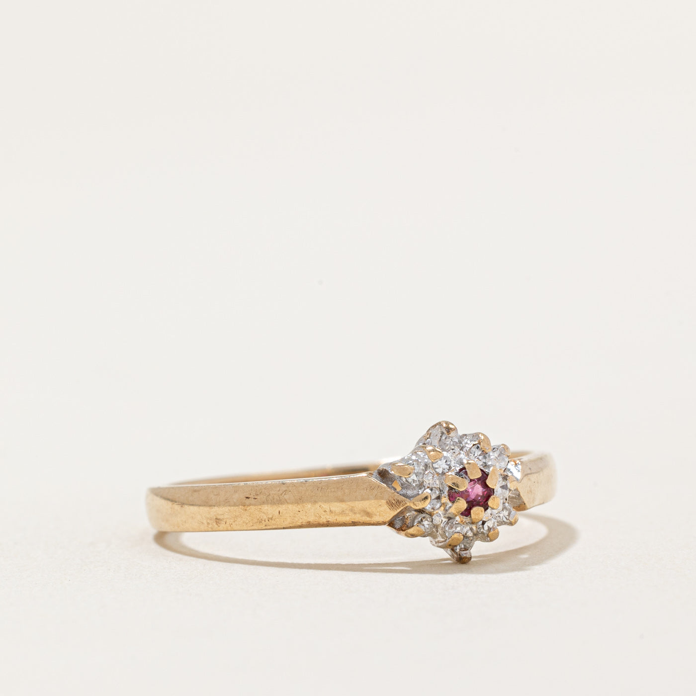 Diamond & Ruby Ring | 0.05ctw, 0.015ct | SZ 7.75 |