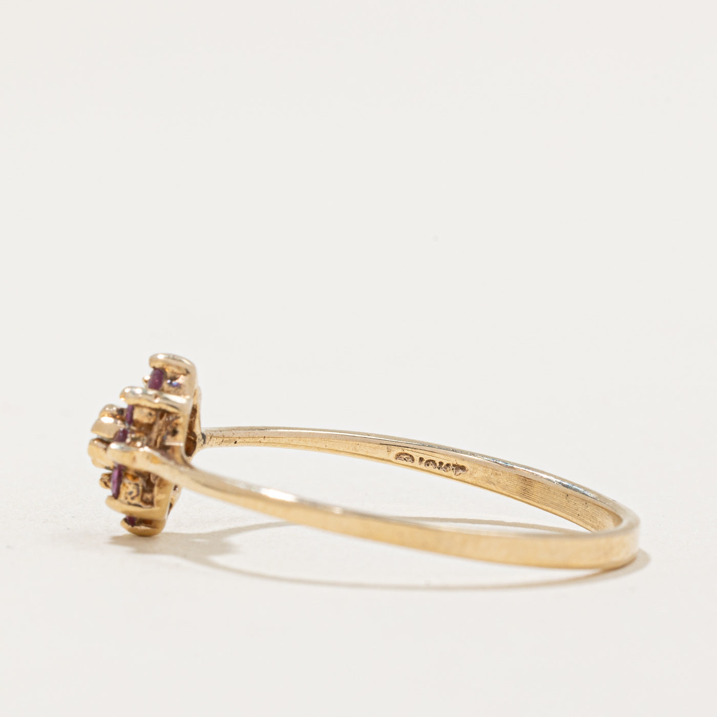 Ruby & Diamond Ring | 0.15ctw, 0.005ct | SZ 8.25 |
