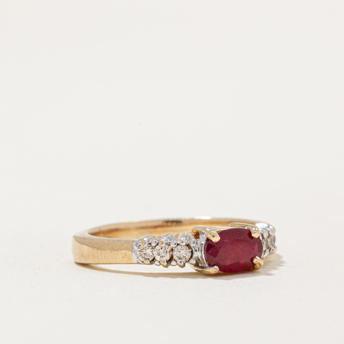 Ruby & Diamond Cocktail Ring | 0.28ct, 0.06ctw | SZ 5.5 |