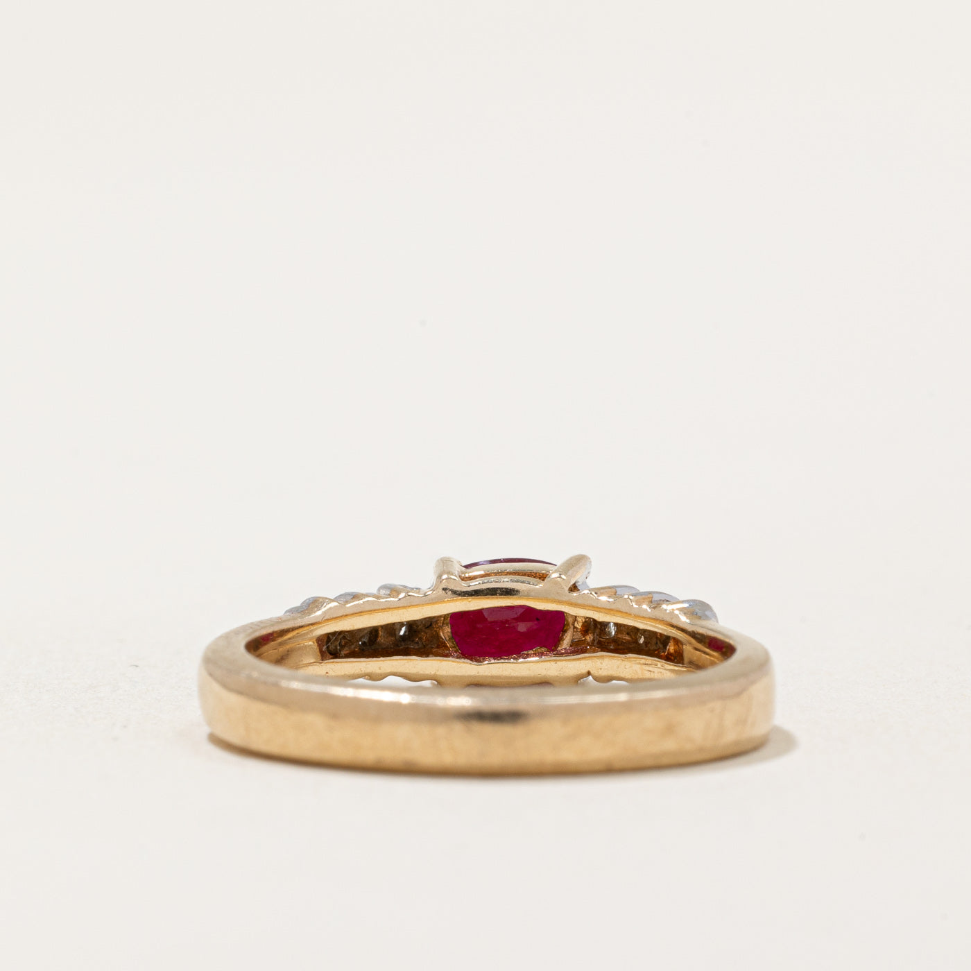 Ruby & Diamond Cocktail Ring | 0.28ct, 0.06ctw | SZ 5.5 |