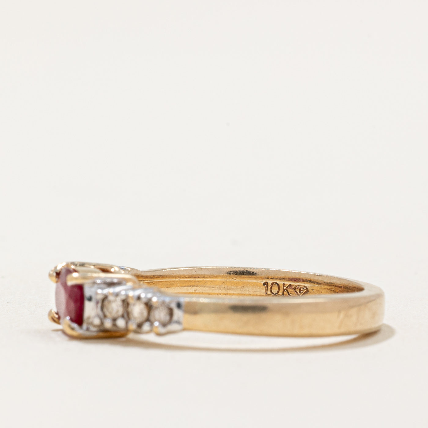 Ruby & Diamond Cocktail Ring | 0.28ct, 0.06ctw | SZ 5.5 |