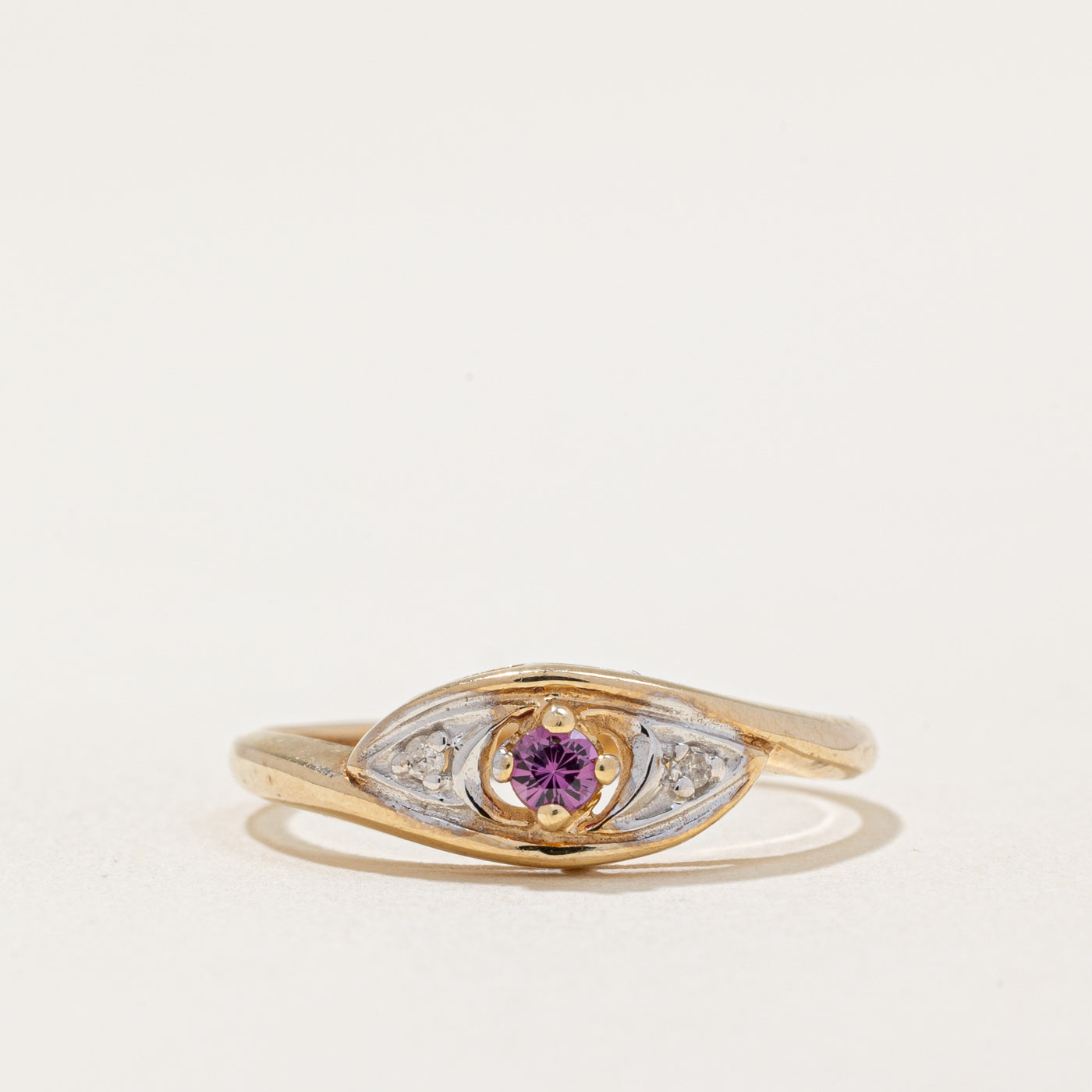 Ruby & Diamond Ring | 0.06ct, 0.01ctw | SZ 6 |