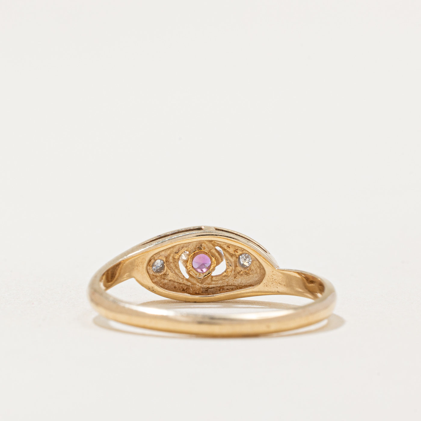 Ruby & Diamond Ring | 0.06ct, 0.01ctw | SZ 6 |