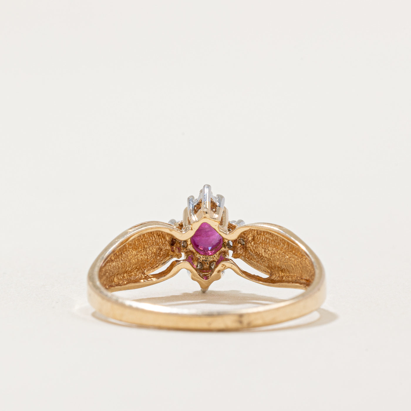 Ruby & Diamond Ring | 0.13ct, 0.06ctw | SZ 6 |