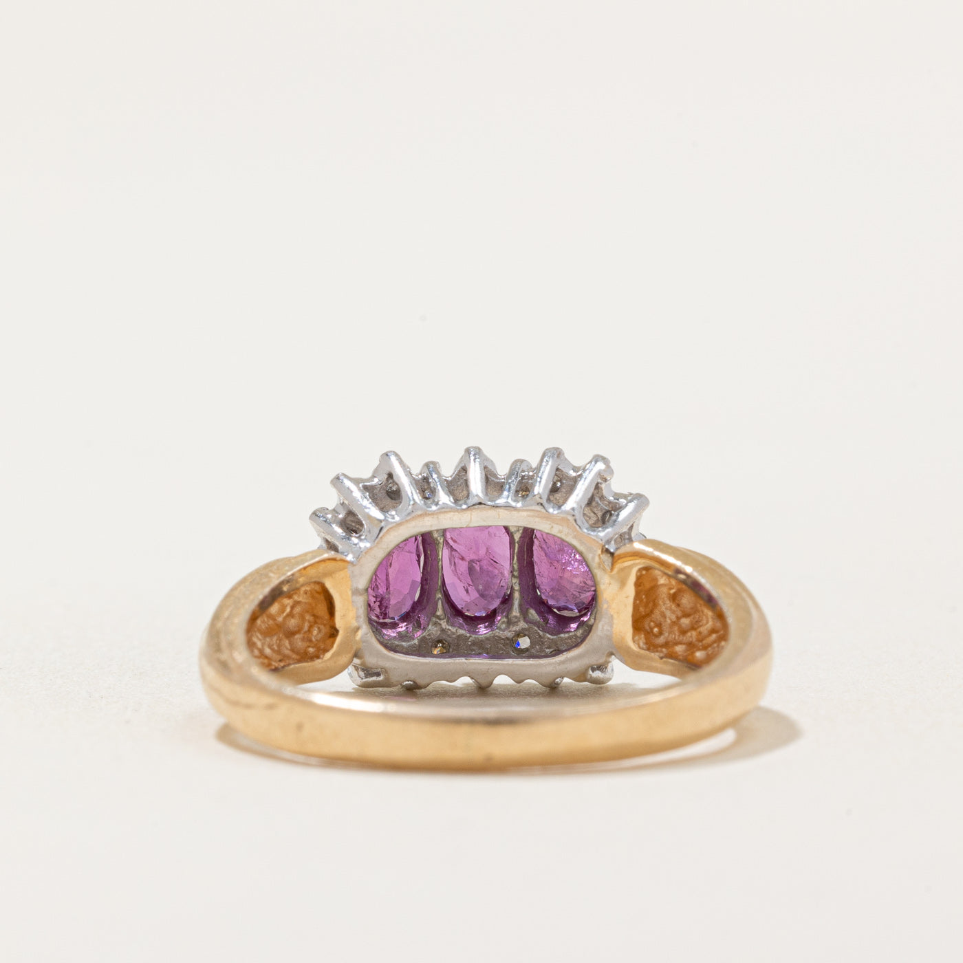 Ruby & Clear Sapphire Ring | 0.60ctw, 0.12ctw | SZ 5.25 |
